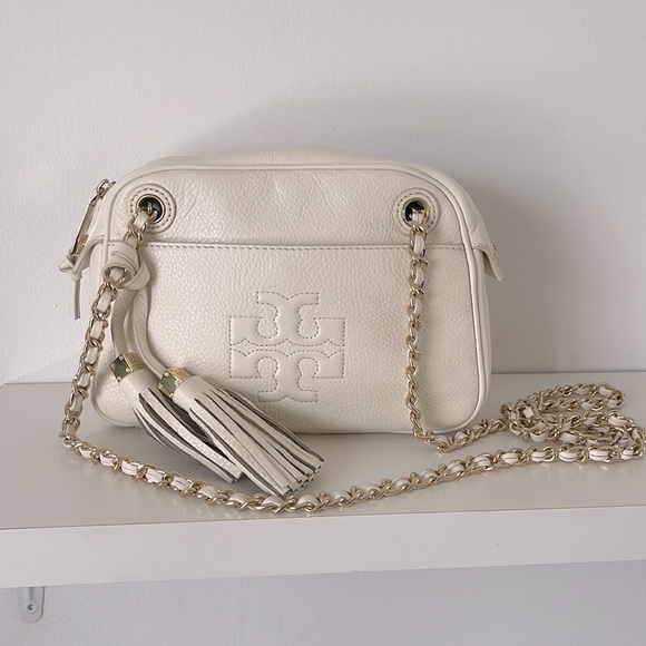 Tory Burch Bags Tory Burch Thea Off White Crossbody Bag Poshmark
